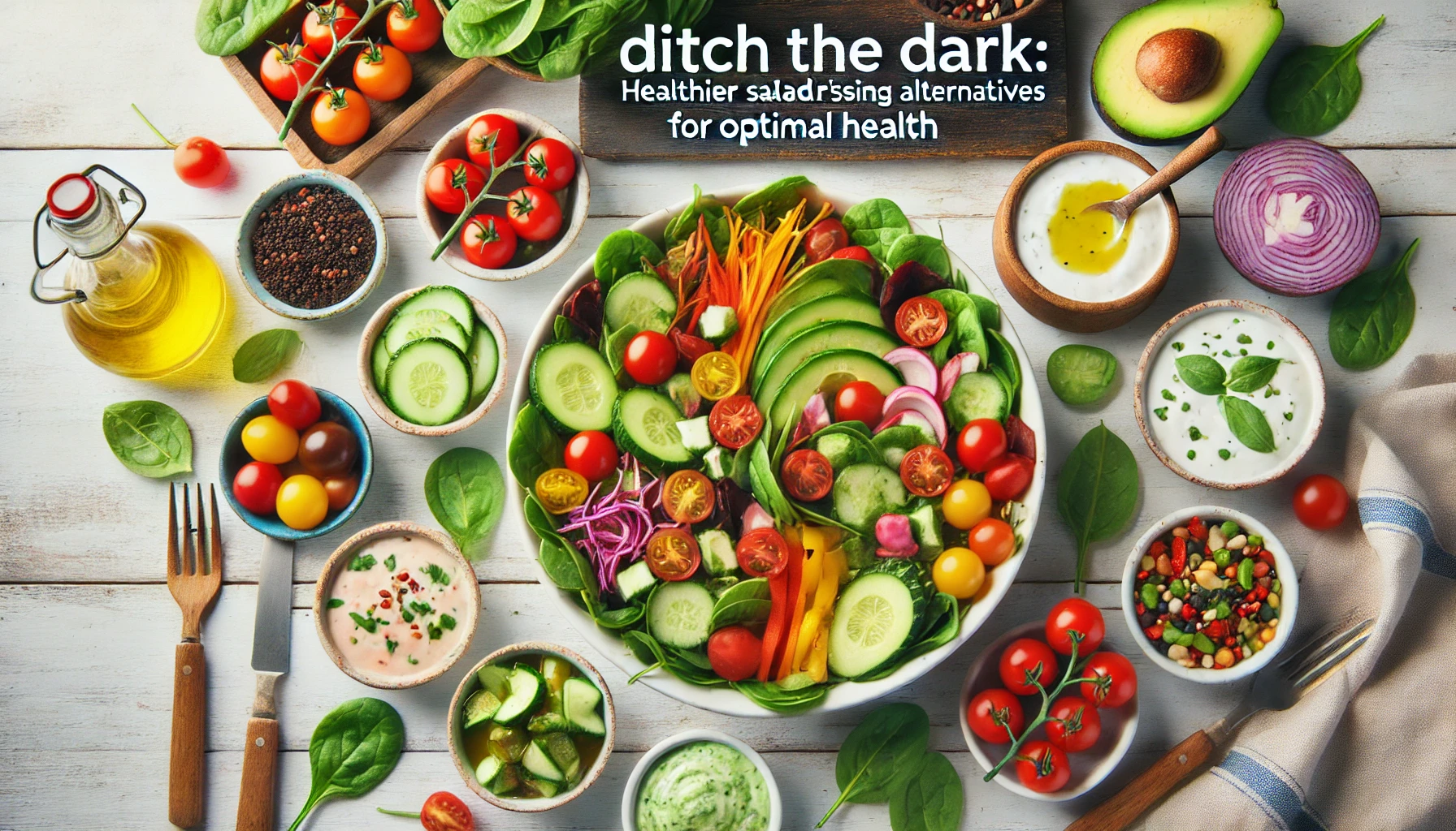 ditch the dark: healthier salad dressing alternatives for optimal health